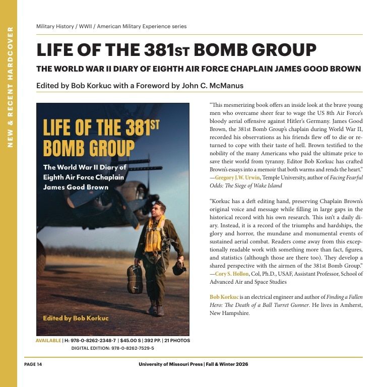 University of Missouri Press Fall Book Catalog Weekly Ad January 1 - December 31, 2026