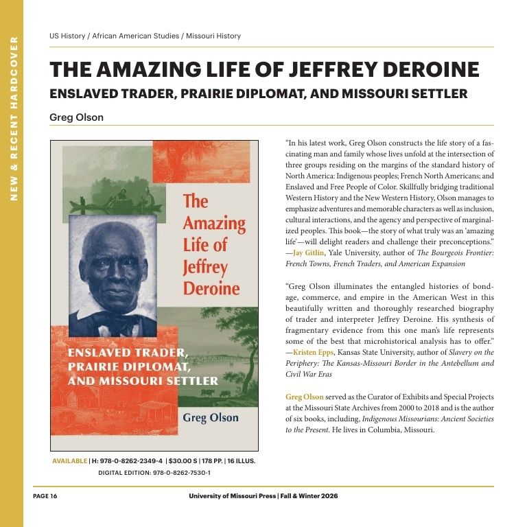 University of Missouri Press Fall Book Catalog Weekly Ad January 1 - December 31, 2026