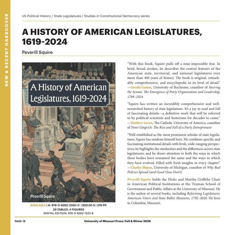 University of Missouri Press Fall Book Catalog Weekly Ad January 1 - December 31, 2026