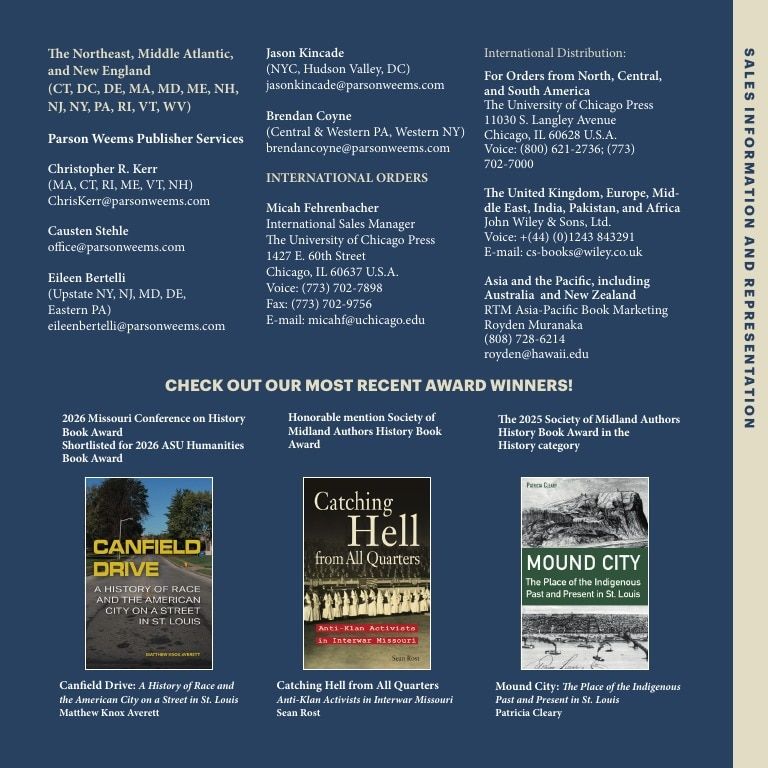 University of Missouri Press Fall Book Catalog Weekly Ad January 1 - December 31, 2026