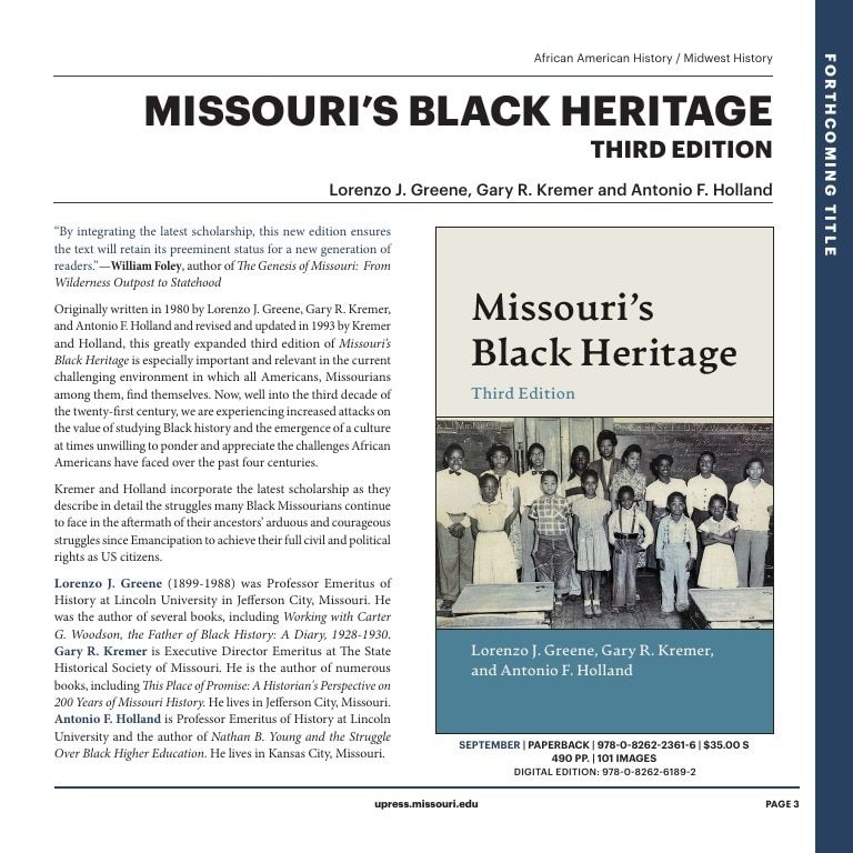University of Missouri Press Fall Book Catalog Weekly Ad January 1 - December 31, 2026