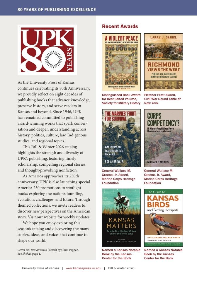 University Press of Kansas Fall and Winter Books Catalog Weekly Ad January 1 - December 31, 2026