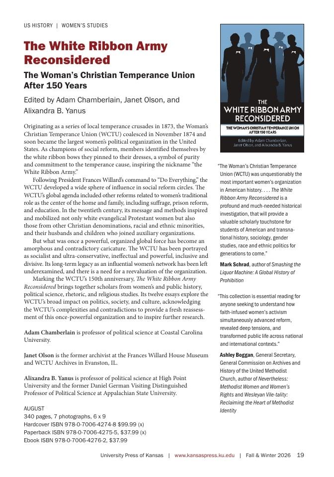 University Press of Kansas Fall and Winter Books Catalog Weekly Ad January 1 - December 31, 2026
