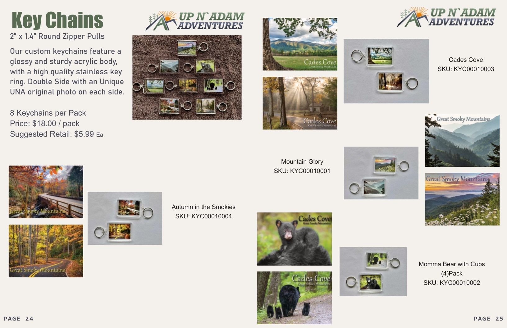 Up N' Adam Adventures Smoky Mountain Merchandise Catalog Weekly Ad January 1 - December 31, 2026