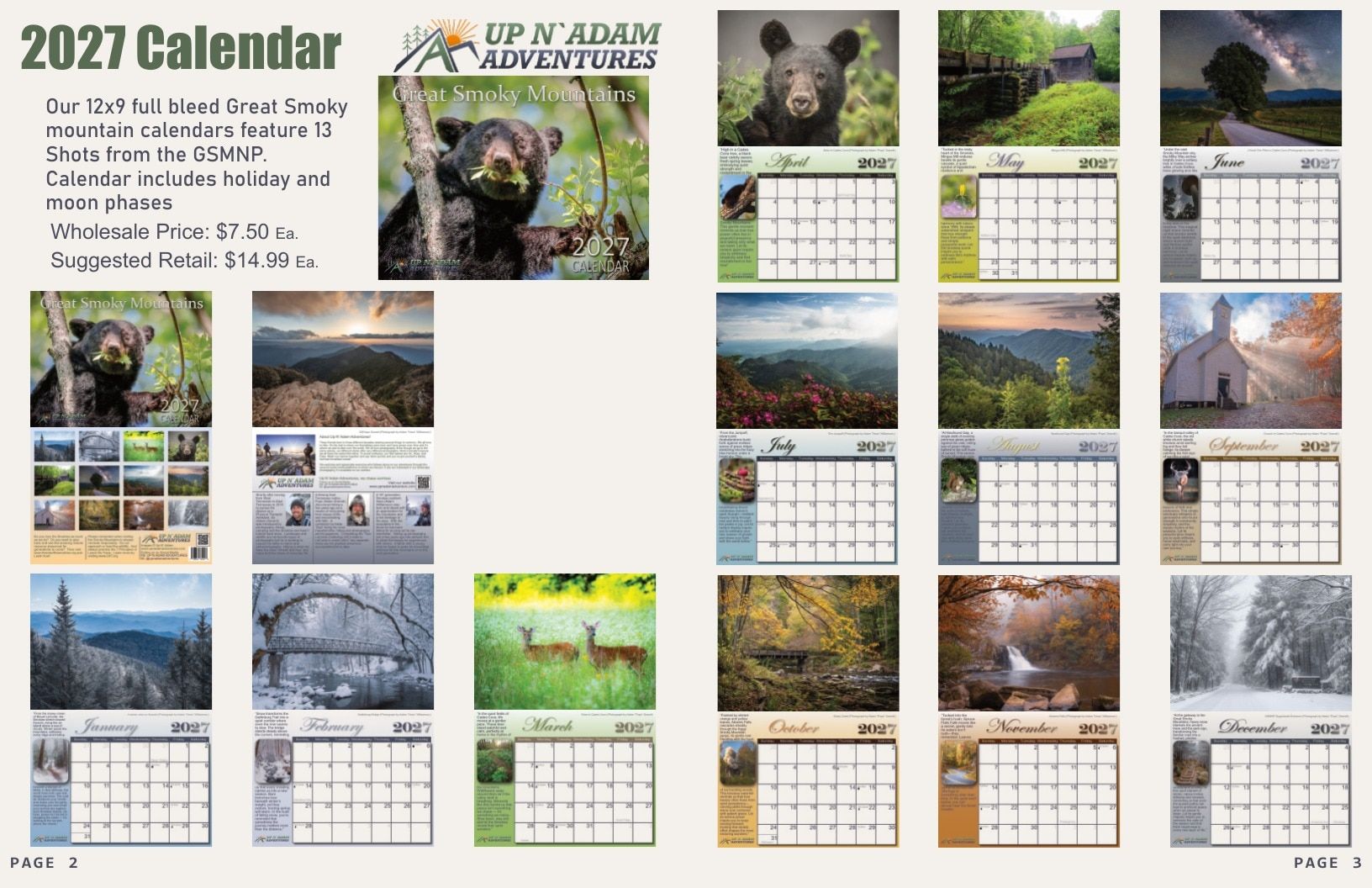 Up N' Adam Adventures Smoky Mountain Merchandise Catalog Weekly Ad January 1 - December 31, 2026