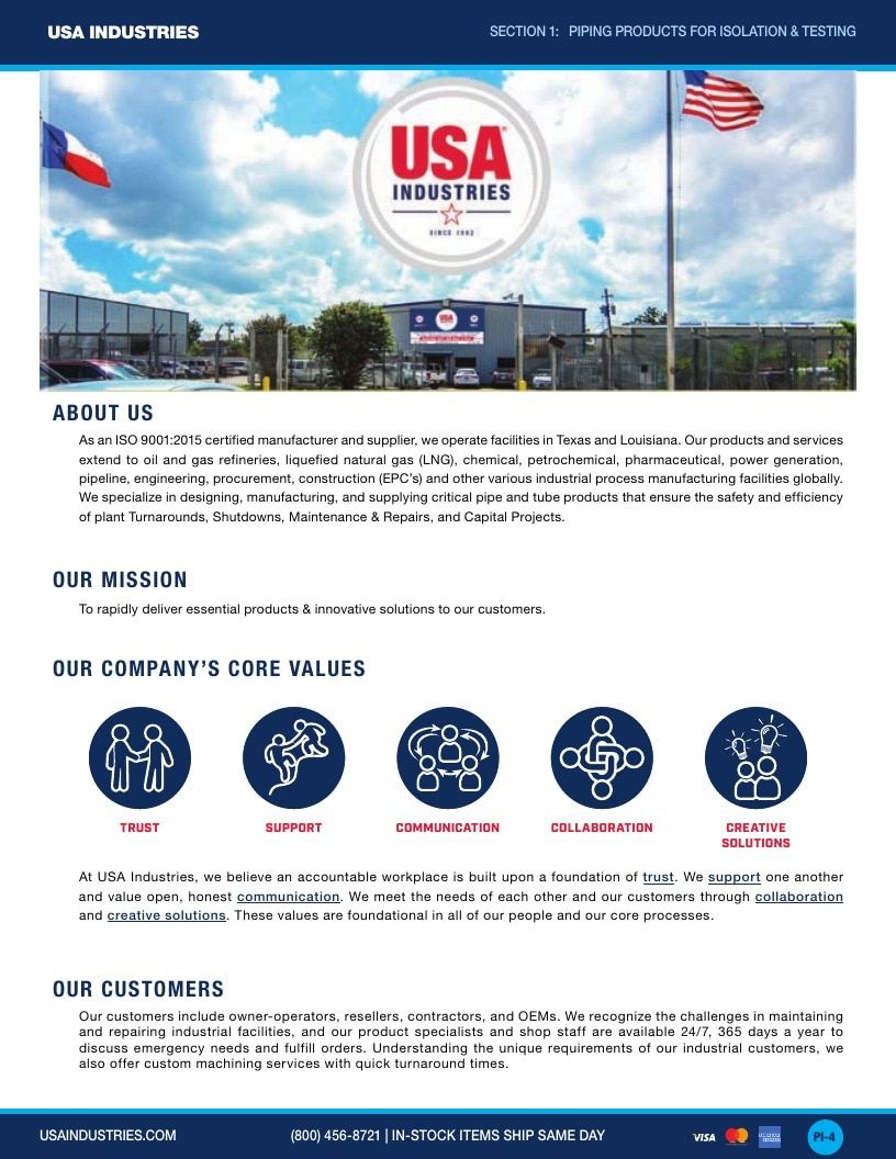 USA Industries Industrial Products Catalog Weekly Ad January 1 - December 31, 2026