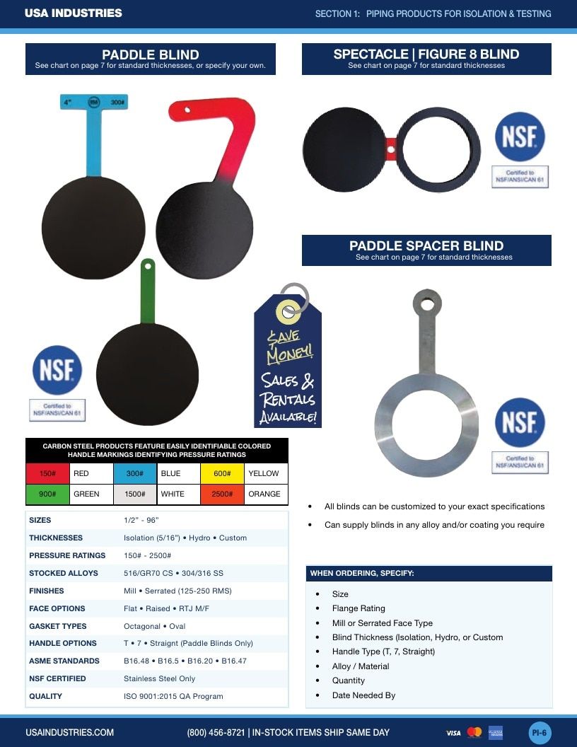 USA Industries Industrial Products Catalog Weekly Ad January 1 - December 31, 2026