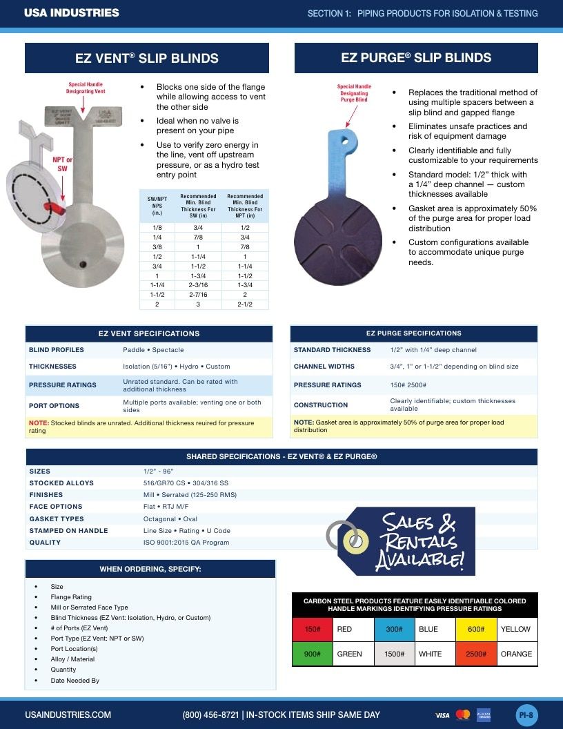 USA Industries Industrial Products Catalog Weekly Ad January 1 - December 31, 2026