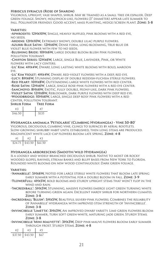 Aspinall's Tree Nursery Nursery Catalog Weekly Ad January 1 - December 31, 2026