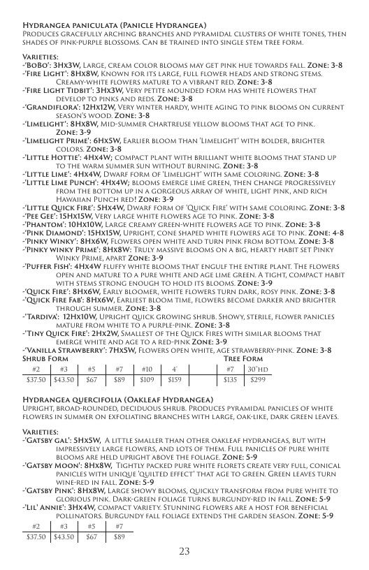 Aspinall's Tree Nursery Nursery Catalog Weekly Ad January 1 - December 31, 2026