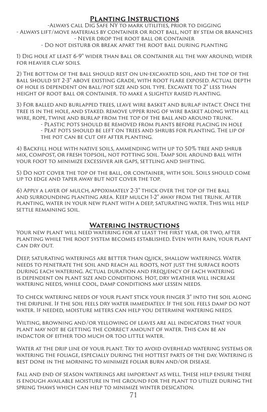 Aspinall's Tree Nursery Nursery Catalog Weekly Ad January 1 - December 31, 2026