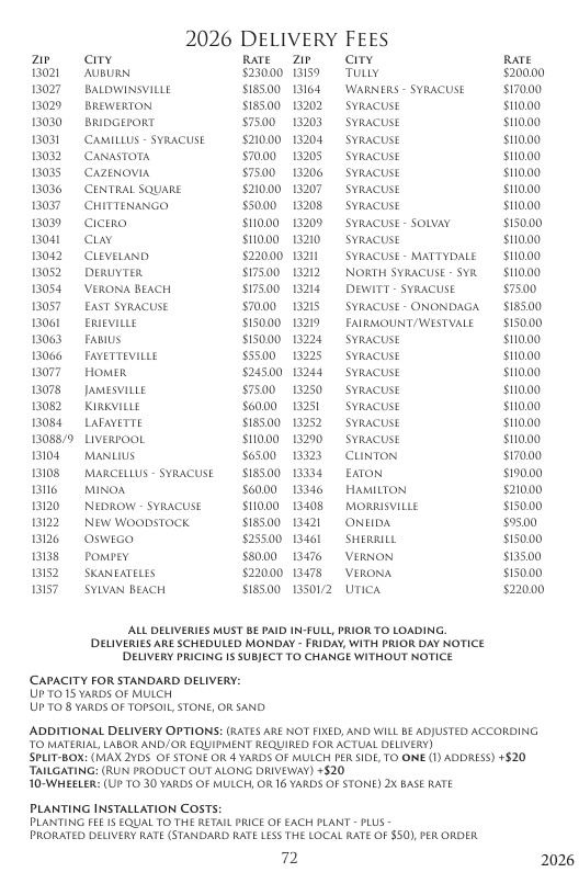 Aspinall's Tree Nursery Nursery Catalog Weekly Ad January 1 - December 31, 2026