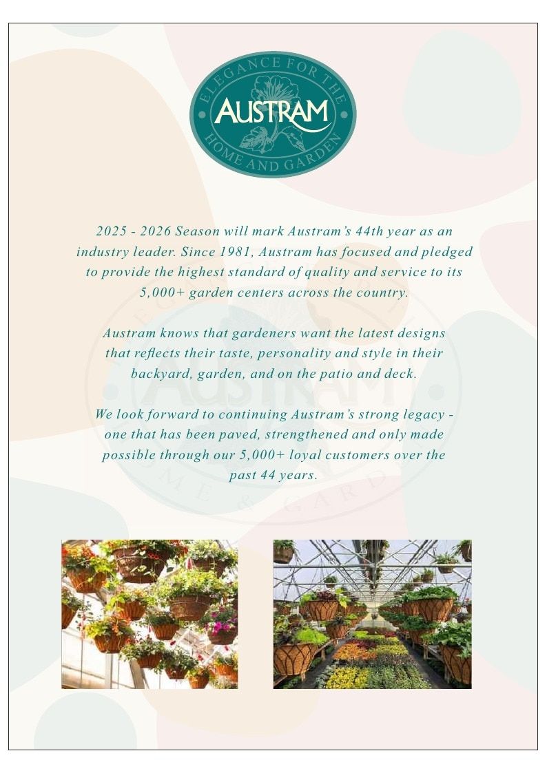 Austram Garden Products Catalog Weekly Ad January 1, 2025 - December 31, 2026