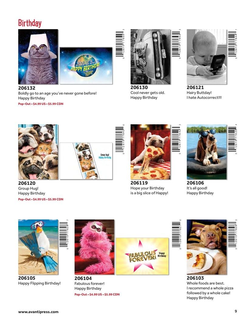 Avanti Press Greeting Cards Catalog Weekly Ad January 1 - December 31, 2026