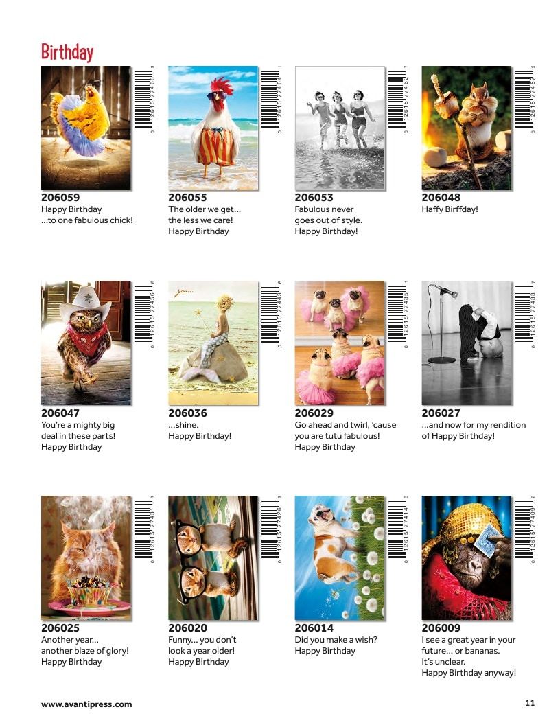 Avanti Press Greeting Cards Catalog Weekly Ad January 1 - December 31, 2026