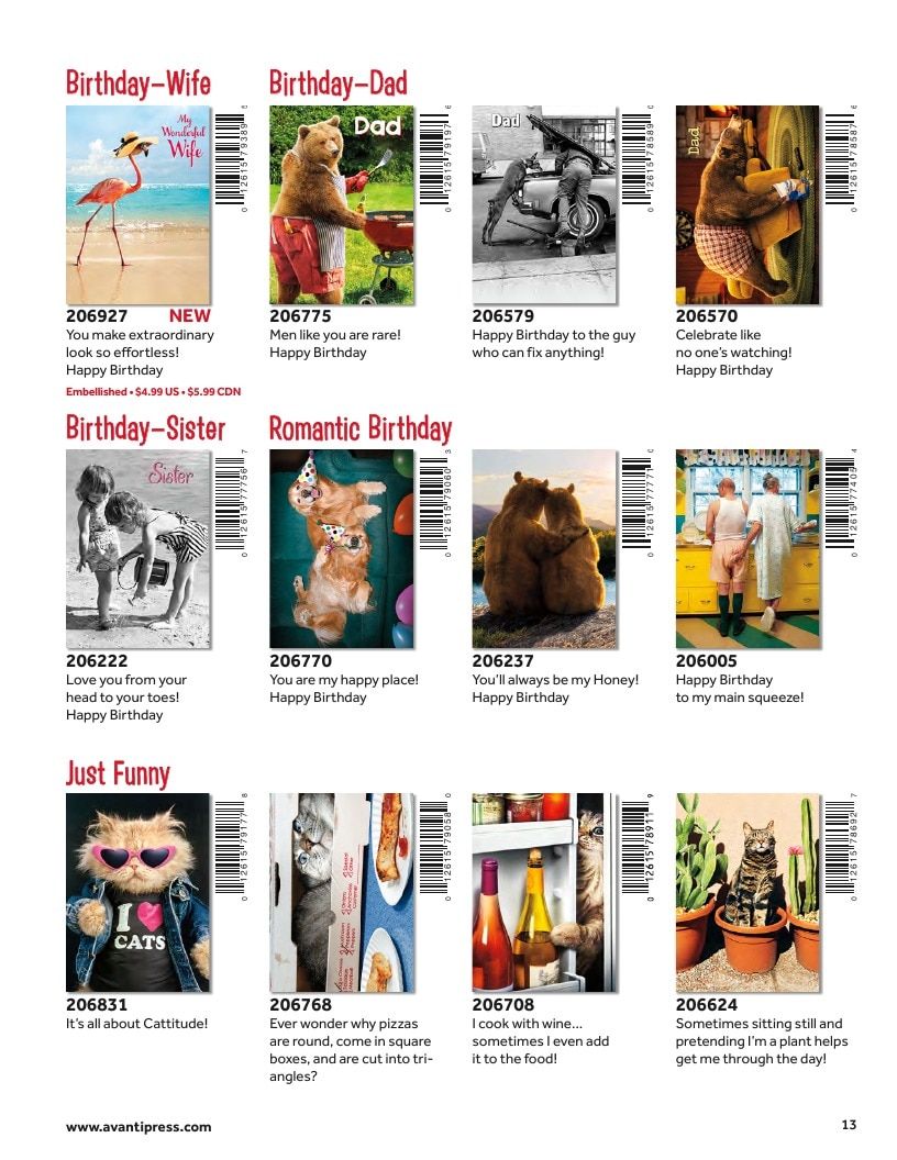 Avanti Press Greeting Cards Catalog Weekly Ad January 1 - December 31, 2026