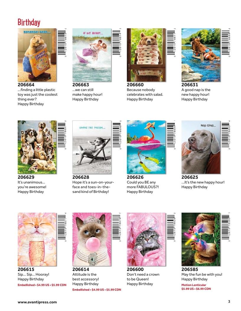 Avanti Press Greeting Cards Catalog Weekly Ad January 1 - December 31, 2026