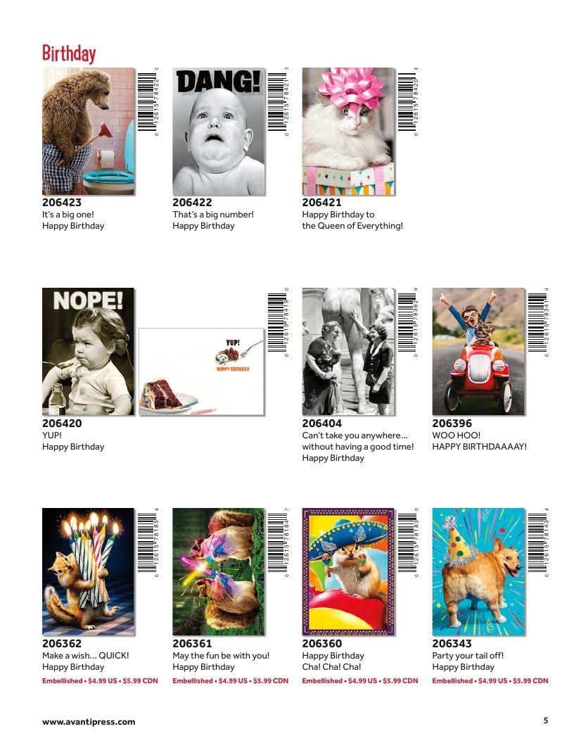 Avanti Press Greeting Cards Catalog Weekly Ad January 1 - December 31, 2026