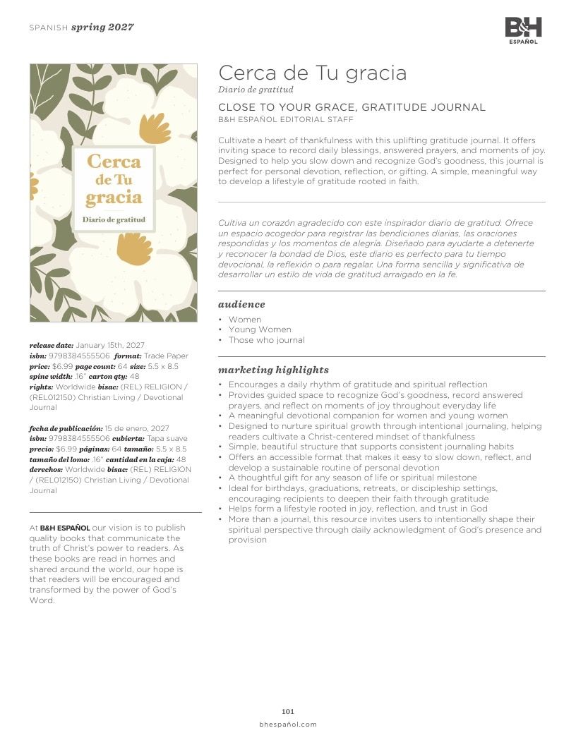 B&H Publishing Spring New Release Catalog Weekly Ad January 1, 2026 - December 31, 2027