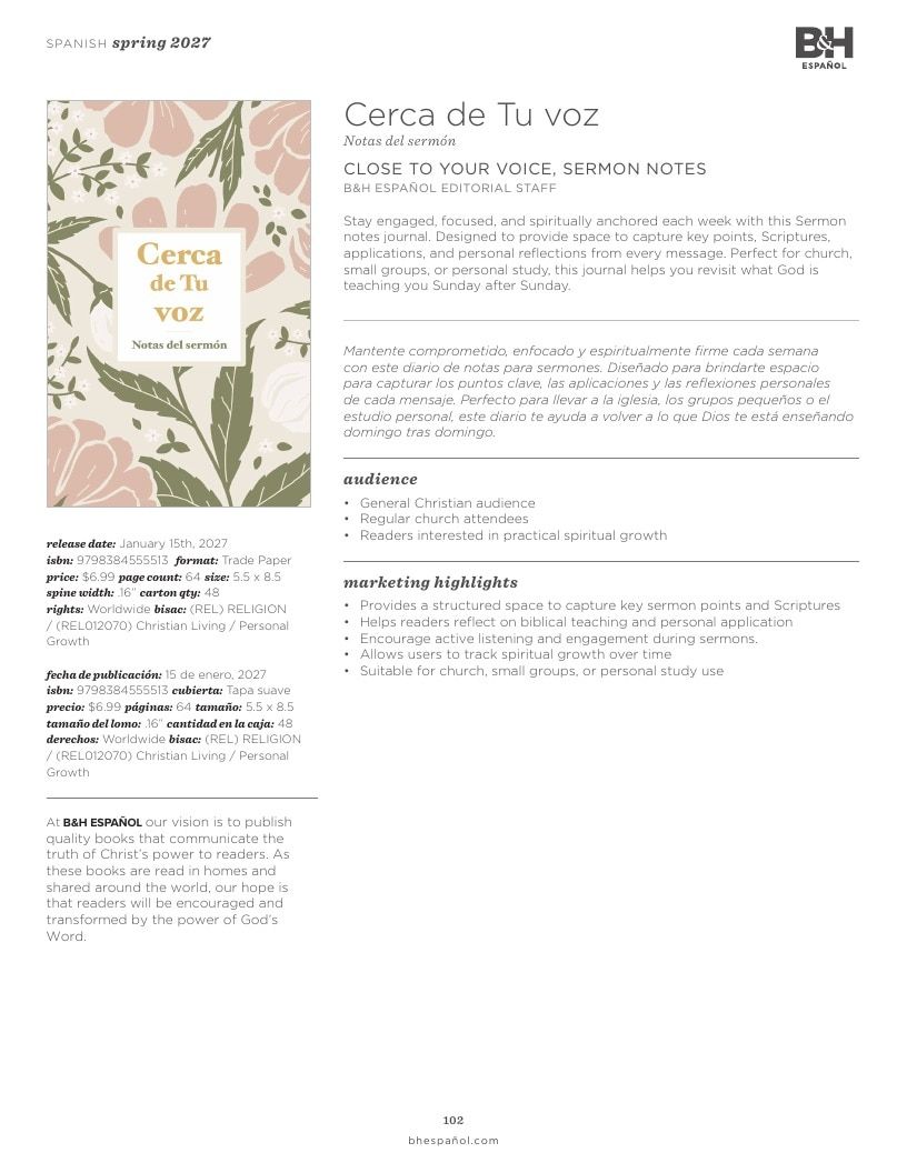 B&H Publishing Spring New Release Catalog Weekly Ad January 1, 2026 - December 31, 2027