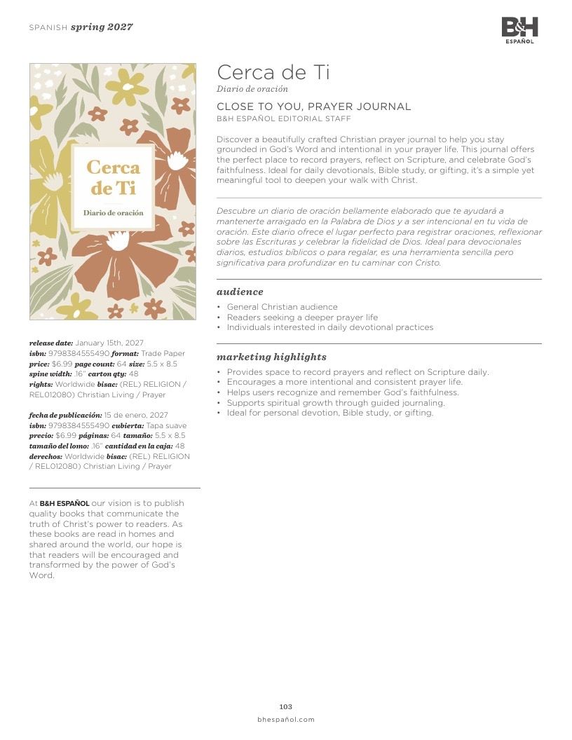 B&H Publishing Spring New Release Catalog Weekly Ad January 1, 2026 - December 31, 2027