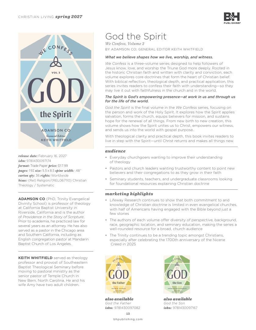 B&H Publishing Spring New Release Catalog Weekly Ad January 1, 2026 - December 31, 2027