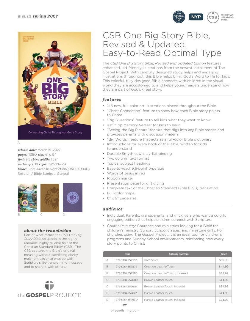 B&H Publishing Spring New Release Catalog Weekly Ad January 1, 2026 - December 31, 2027
