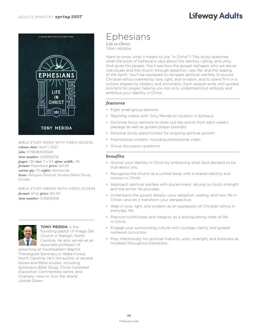 B&H Publishing Spring New Release Catalog Weekly Ad January 1, 2026 - December 31, 2027