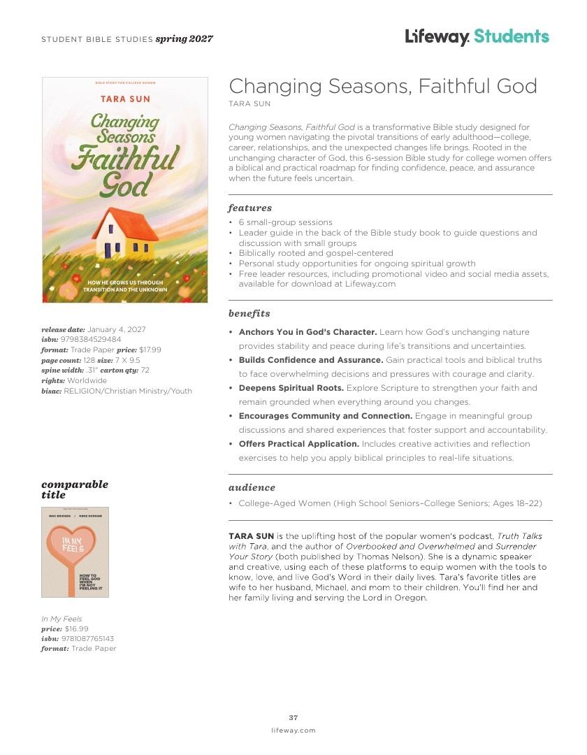 B&H Publishing Spring New Release Catalog Weekly Ad January 1, 2026 - December 31, 2027