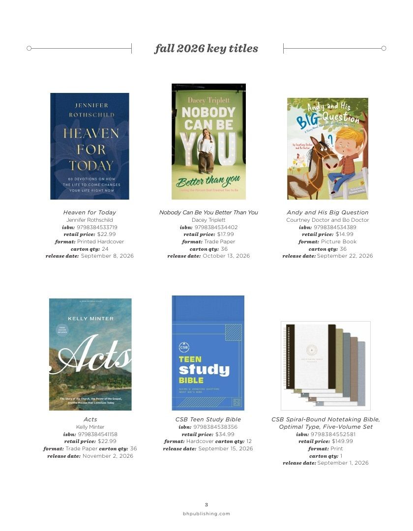 B&H Publishing Spring New Release Catalog Weekly Ad January 1, 2026 - December 31, 2027