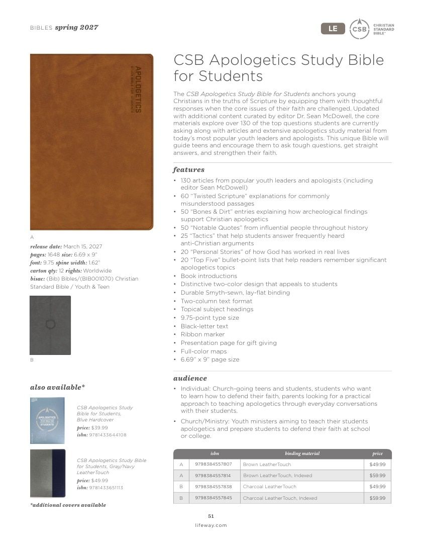 B&H Publishing Spring New Release Catalog Weekly Ad January 1, 2026 - December 31, 2027