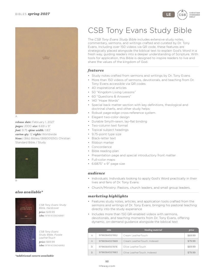 B&H Publishing Spring New Release Catalog Weekly Ad January 1, 2026 - December 31, 2027