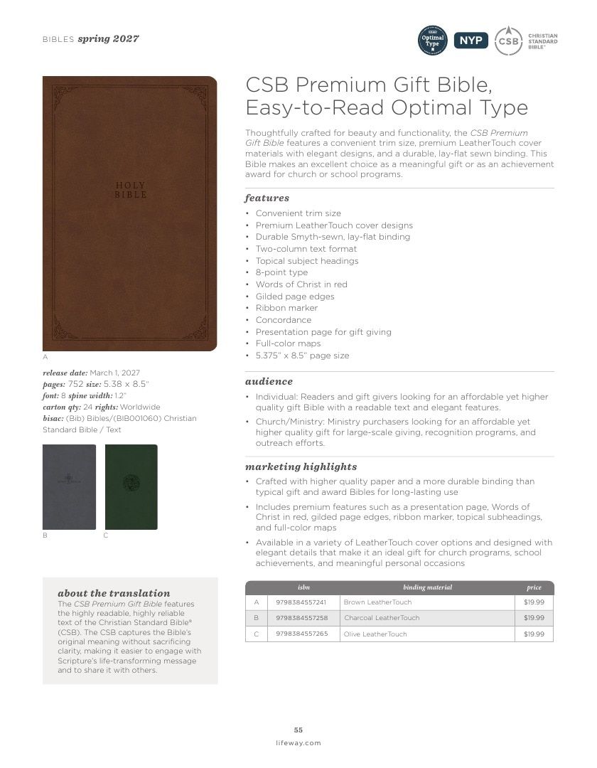 B&H Publishing Spring New Release Catalog Weekly Ad January 1, 2026 - December 31, 2027