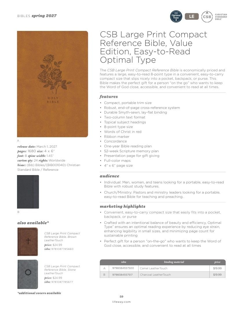 B&H Publishing Spring New Release Catalog Weekly Ad January 1, 2026 - December 31, 2027