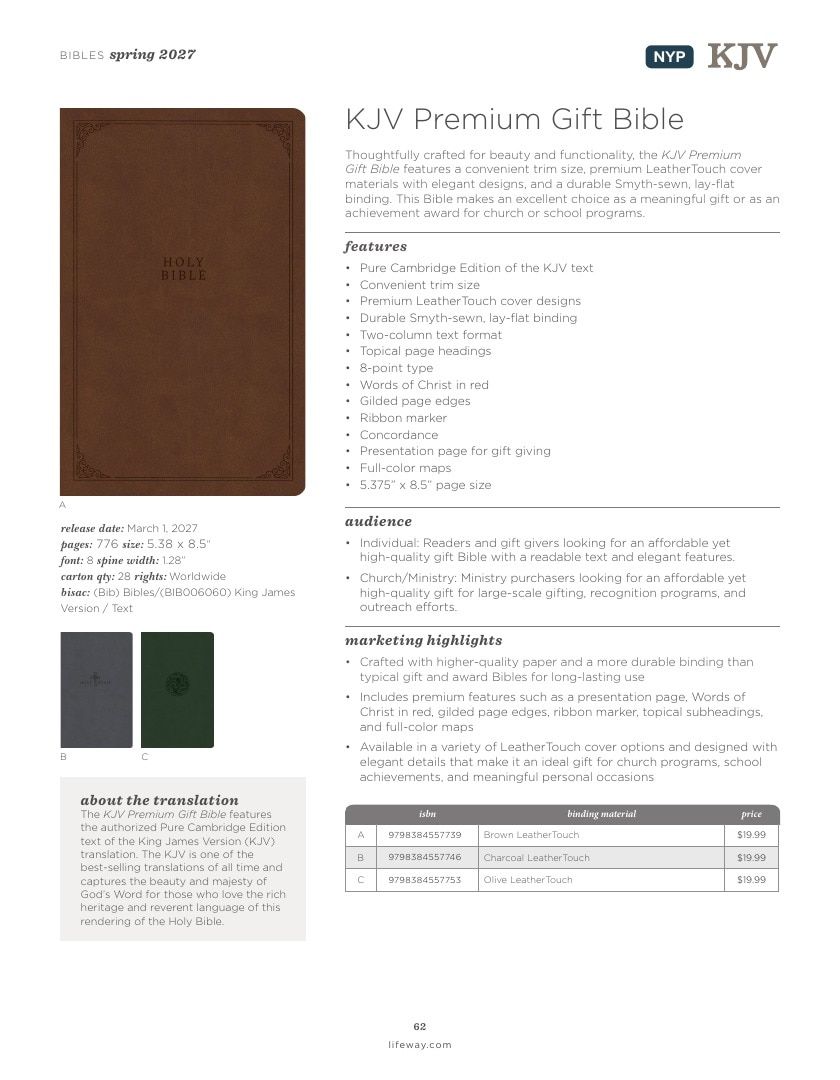 B&H Publishing Spring New Release Catalog Weekly Ad January 1, 2026 - December 31, 2027