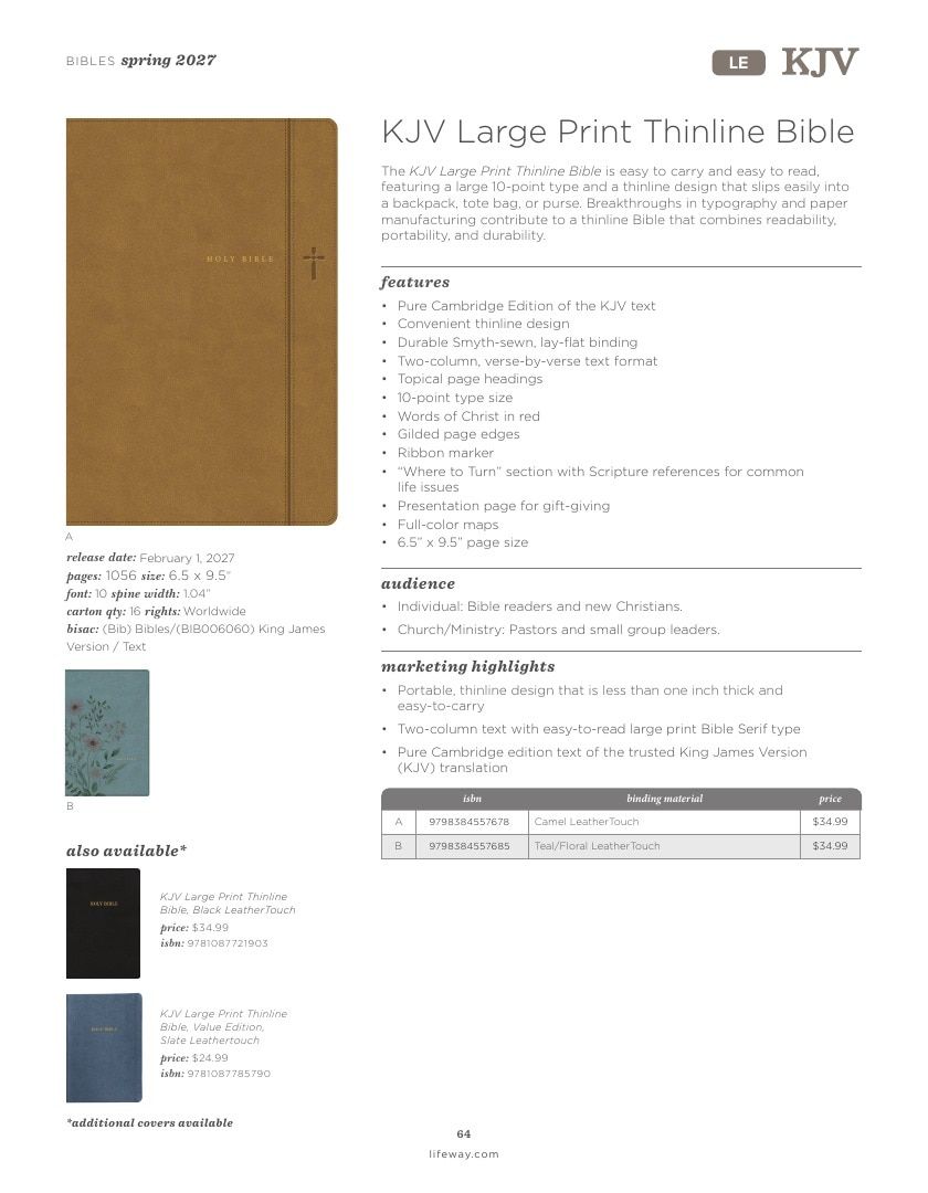 B&H Publishing Spring New Release Catalog Weekly Ad January 1, 2026 - December 31, 2027