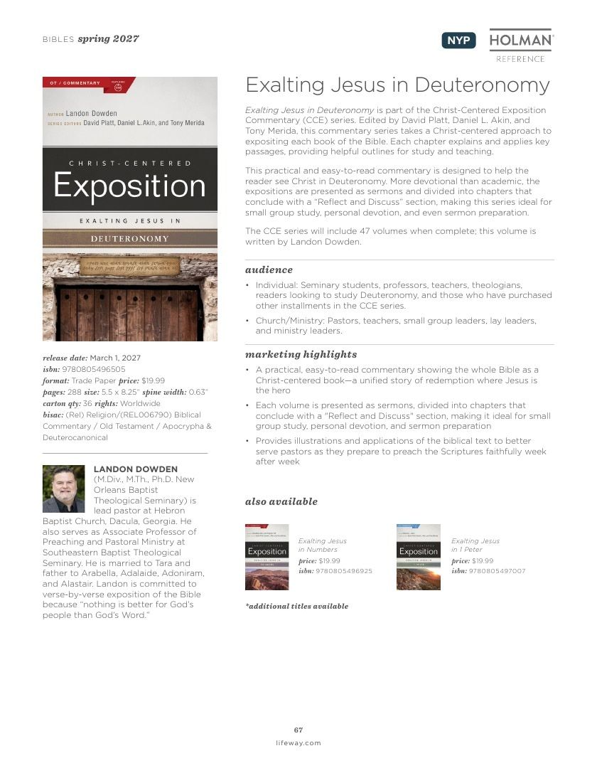 B&H Publishing Spring New Release Catalog Weekly Ad January 1, 2026 - December 31, 2027