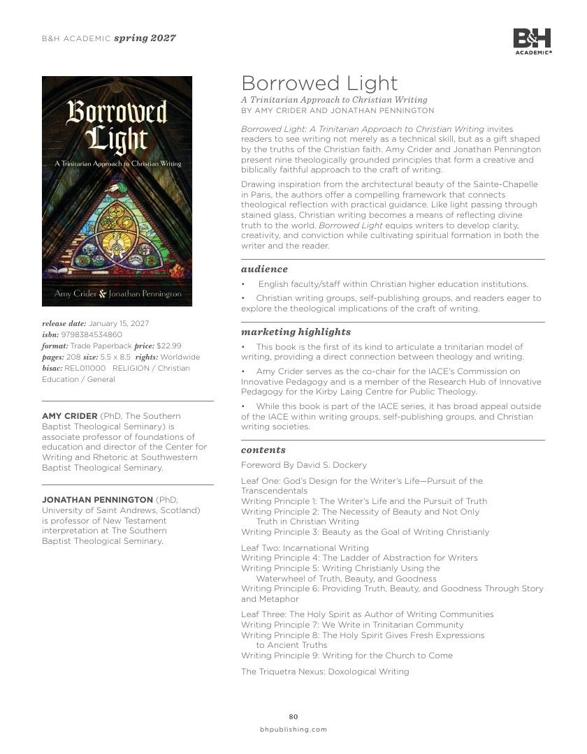 B&H Publishing Spring New Release Catalog Weekly Ad January 1, 2026 - December 31, 2027