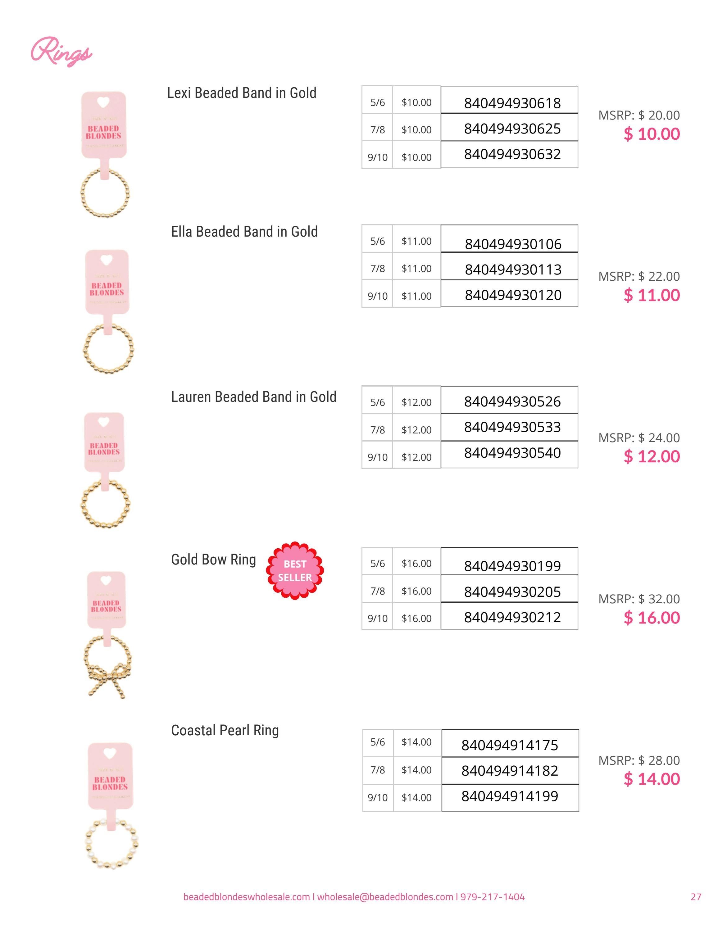 Beaded Blondes Jewelry Catalog Weekly Ad January 1 - December 31, 2026