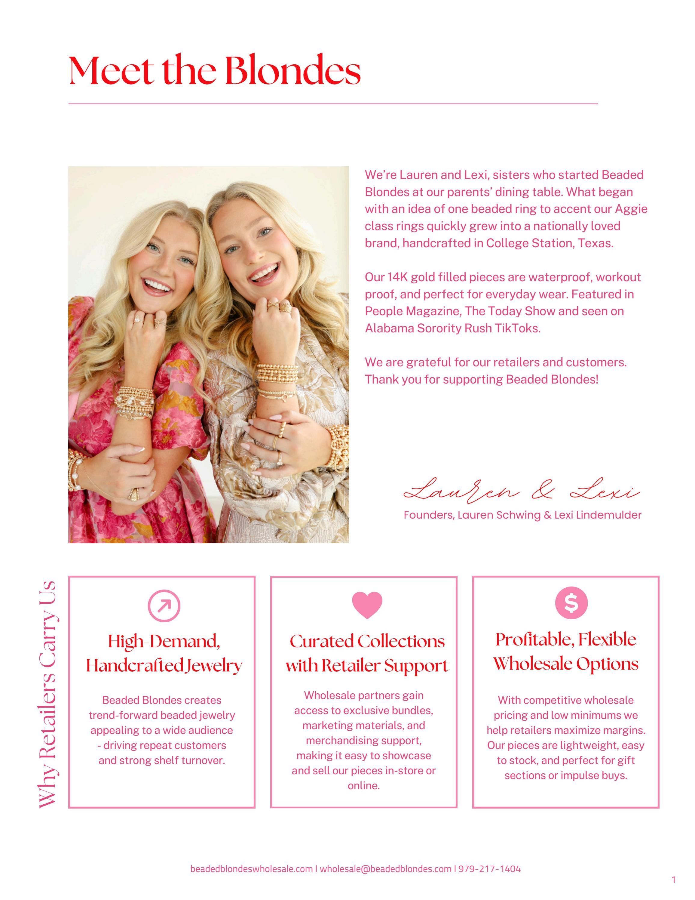 Beaded Blondes Jewelry Catalog Weekly Ad January 1 - December 31, 2026