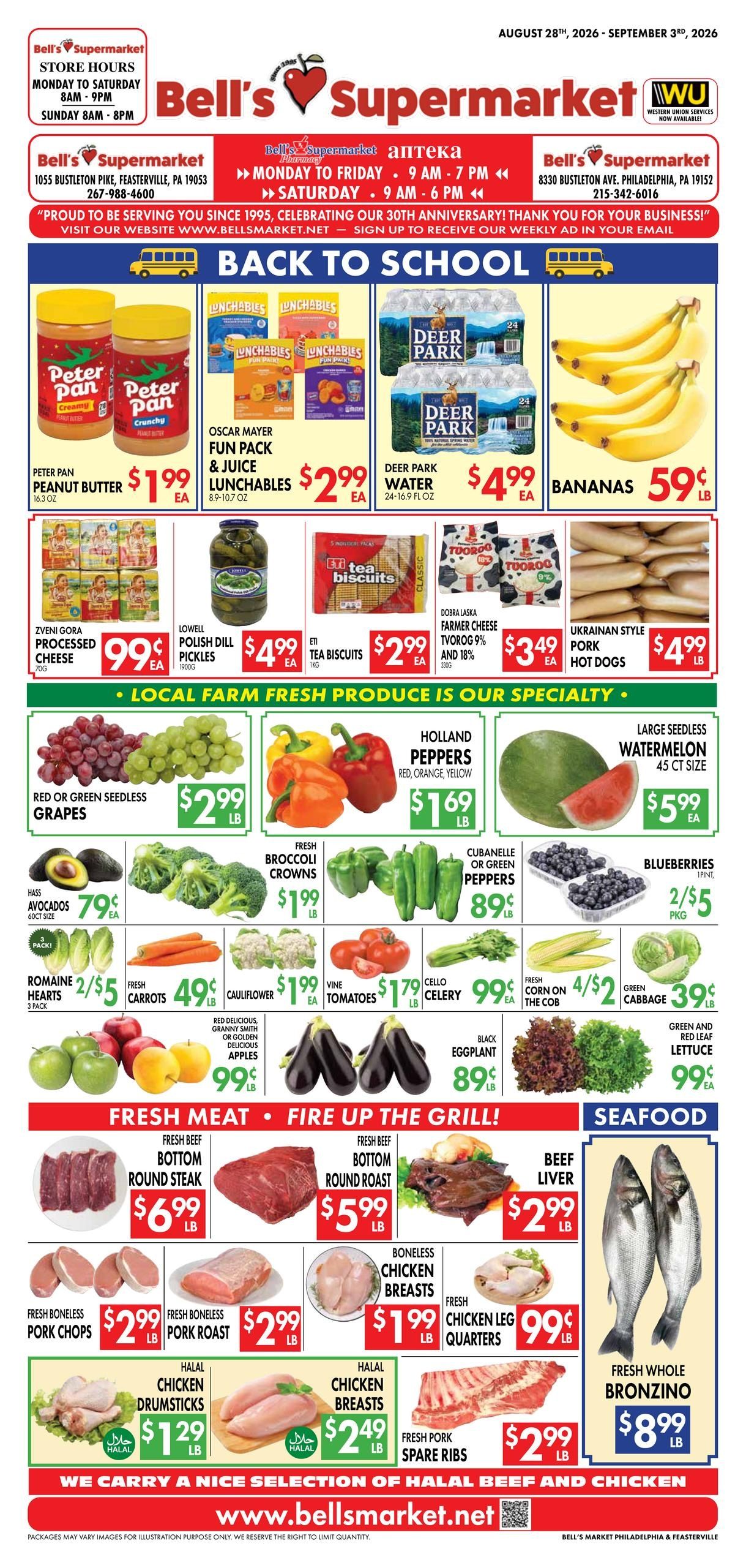 Bell's Market Weekly Ad August 28 - September 3, 2026