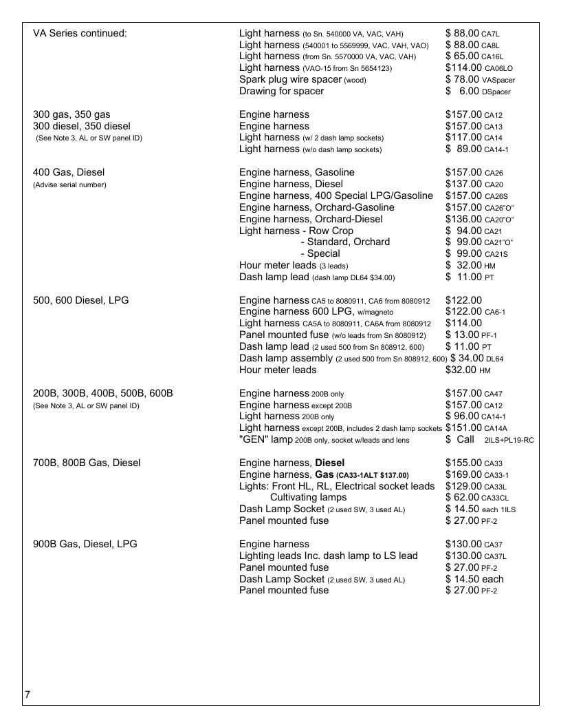 Agri-Services Wiring Harness Specialists Wiring Harness Catalog Weekly Ad January 1 - December 31, 2026