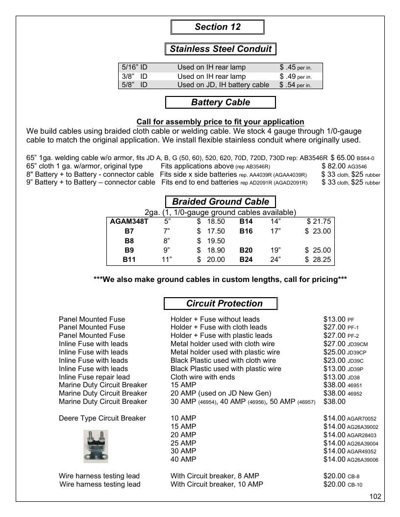 Agri-Services Wiring Harness Specialists Wiring Harness Catalog Weekly Ad January 1 - December 31, 2026