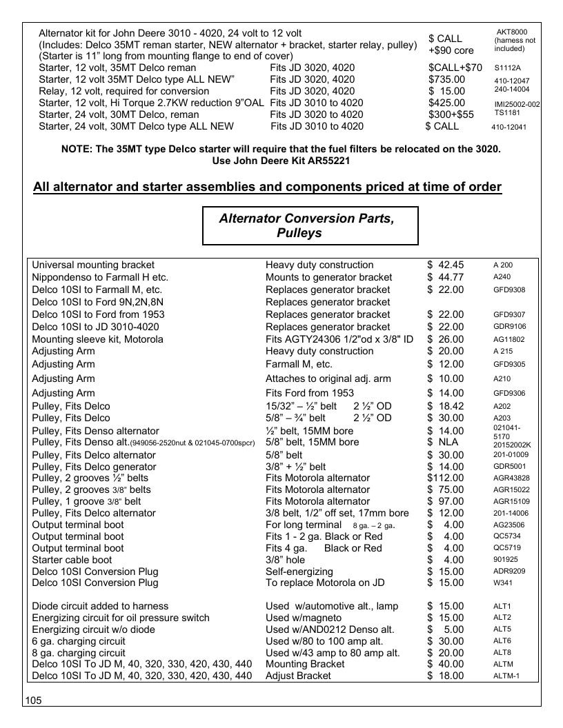 Agri-Services Wiring Harness Specialists Wiring Harness Catalog Weekly Ad January 1 - December 31, 2026