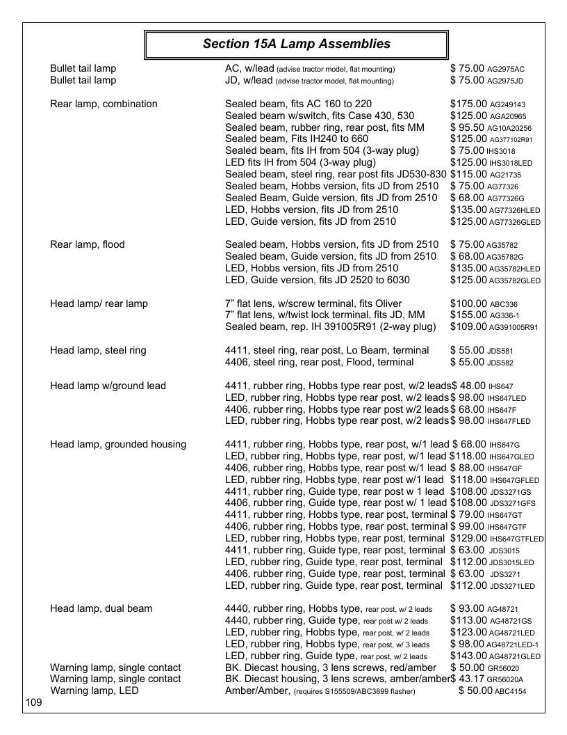 Agri-Services Wiring Harness Specialists Wiring Harness Catalog Weekly Ad January 1 - December 31, 2026