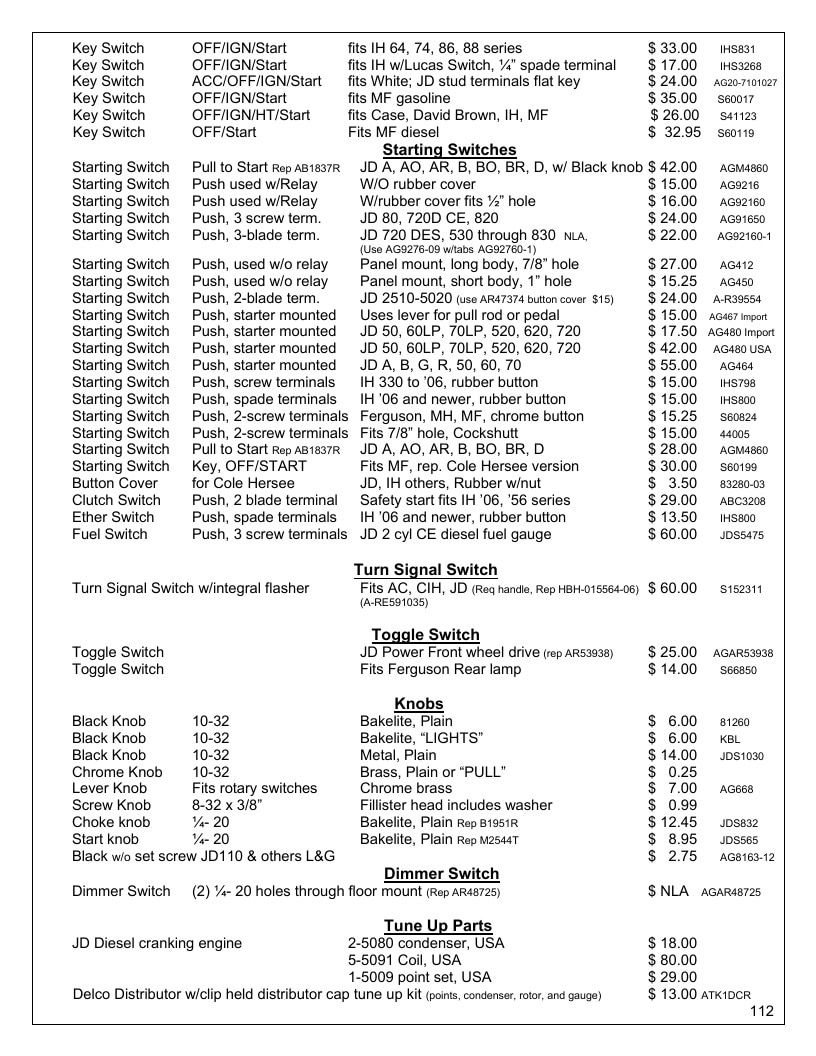 Agri-Services Wiring Harness Specialists Wiring Harness Catalog Weekly Ad January 1 - December 31, 2026
