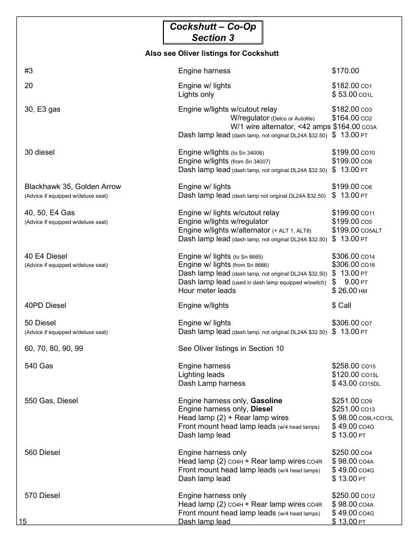 Agri-Services Wiring Harness Specialists Wiring Harness Catalog Weekly Ad January 1 - December 31, 2026