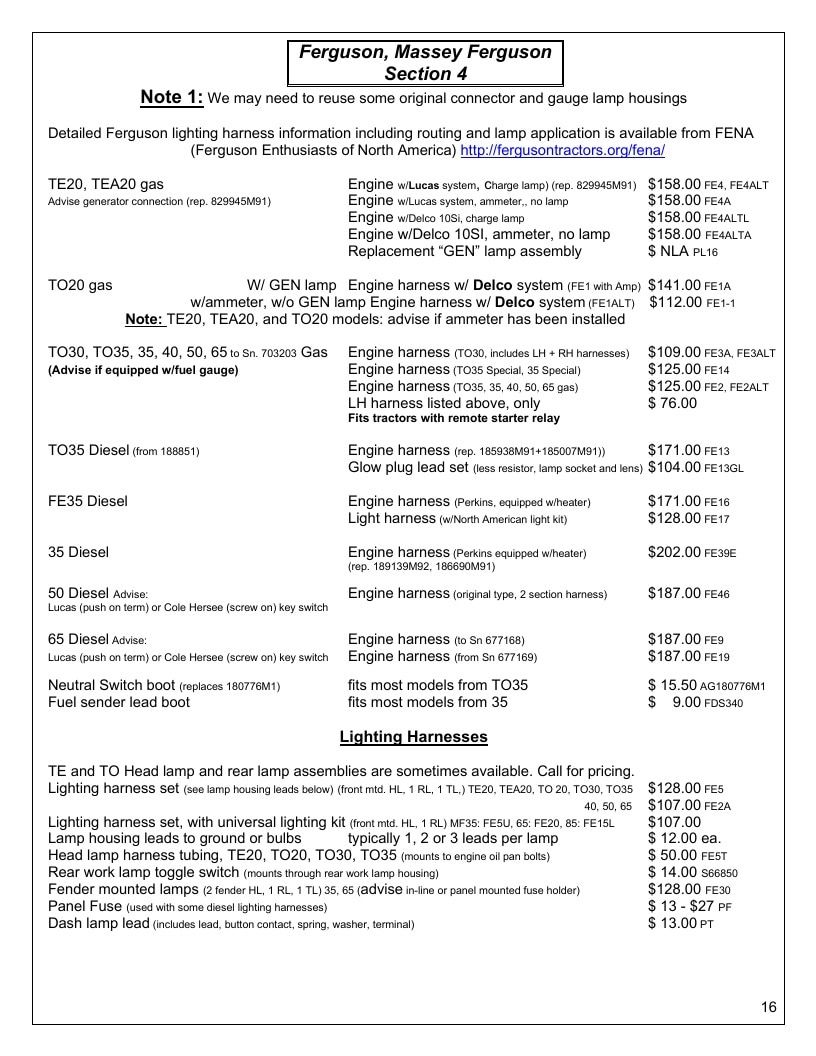 Agri-Services Wiring Harness Specialists Wiring Harness Catalog Weekly Ad January 1 - December 31, 2026