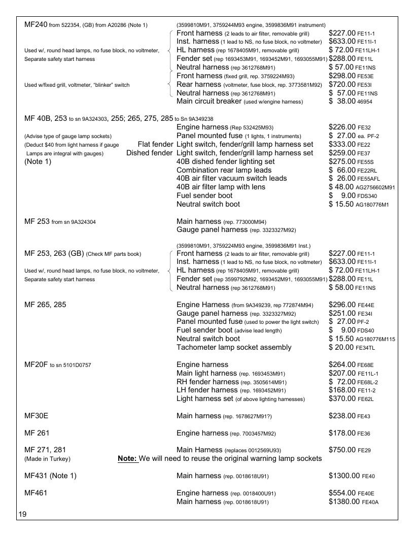 Agri-Services Wiring Harness Specialists Wiring Harness Catalog Weekly Ad January 1 - December 31, 2026