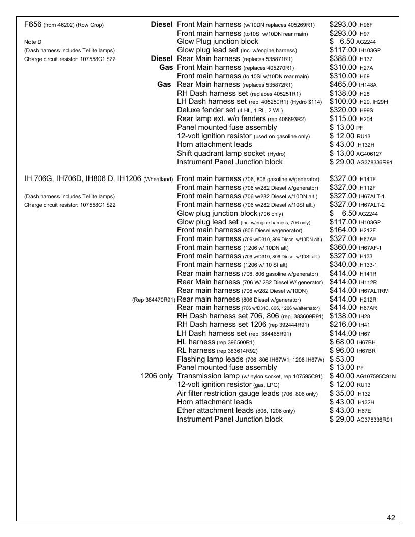 Agri-Services Wiring Harness Specialists Wiring Harness Catalog Weekly Ad January 1 - December 31, 2026